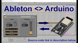 How to send data between Ableton and Arduino/Teensy/ESP32 via USB