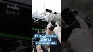 Attaching a dslr to Telescope #skymax #dslr #telescope