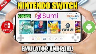  SUMI EMULATOR FOR ANDROID : FULL SETUP/60 FPS GAMEPLAY! | NINTENDO SWITCH EMULATOR UPDATE!