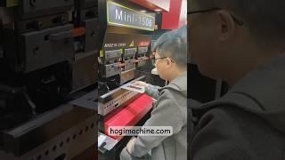 HOGI 100% Electric Servo mini press brake CNC bending machine for small metal parts #minipressbrake