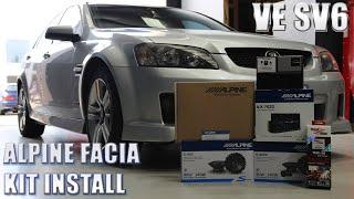 Alpine's Brand New Facia kit Install In A Holden VE SV6!