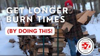 One EZ way to get longer BURN TIMES in your OUTDOOR WOOD BOILER