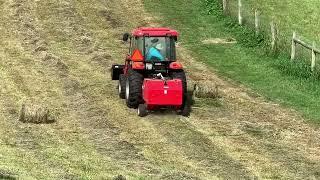 IBEX TX31 Mini round baler for making horse hay ran on RK55