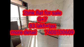 2 BHK new building (G+7) ulwe top property 83 lac + tax