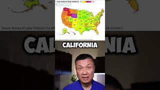 How much did California's wage increase? 