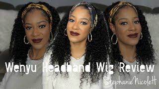 Amazon Curly Headband Wig Review featuring Wenyu Hair | StephanieNicoleH