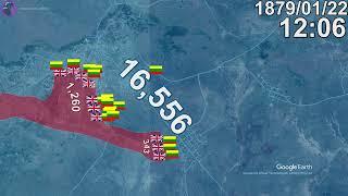 Battle of Isandlwana in 1 minute using Google Earth