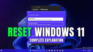 Windows 11 Reset to Factory Settings | Remove Everything | Keep My Files (2024)