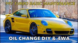 PORSCHE 997 TURBO OIL CHANGE DIY & FOUR WHEEL ALIGNMENT