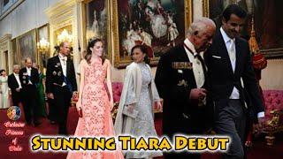 Catherine STEAL SPOTLIGHT in Stunning Tiara Debut At Grand State Banquet For Qatar's Emir