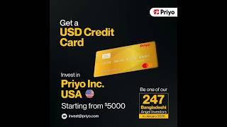 Get a Special USD Credit Card from Priyo Pay | Invest in Priyo Inc., USA | Crowdfunding January 2025