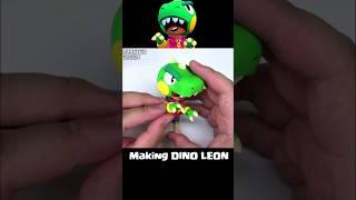 브롤스타즈 다이노 레온 만들기  I made brawl stars DINO LEON with air dry clay #brawlstars