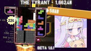 Quick Play 2 - The Tyrant, 1,662.4m by 5han - TETR.IO High Level Replays