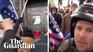 Derrick Evans, West Virginia lawmaker, filmed during US Capitol riot