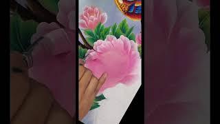 Acrylic 3D flower painting techniques|easy flower painting tutorial#painting#viral#art#flowerart