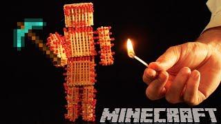 How to Make Steve of Minecraft with 1000 matchsticks