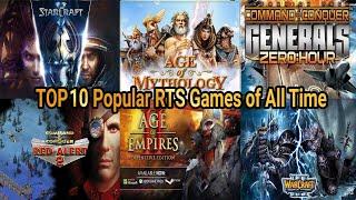 TOP 10 MOST Popular RTS Games of All Time | Real Time Strategy Games