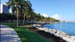 Bayfront Park [4K] Downtown Miami FL