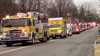 Chester Fire Department Lights And Sirens Fire Truck Parade New Years Day 2025