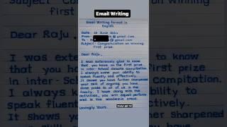 Email Writing Format and Samples