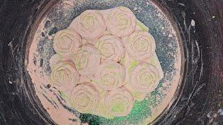 Peachy Rose Crumble | Gym Chalk ASMR | Oddly Satisfying