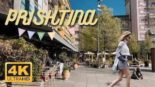 Spring Blossom in Prishtina | City center atmosphere - Walkthrough 4K