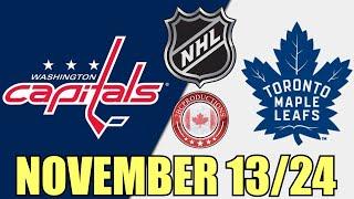 Toronto Maple Leafs vs Washington Capitals NOV 13 24 w/Superbman