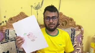 coloring picture of duckling playing | يوميات جيجي