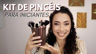 KIT DE PINCÉIS DE MAQUIAGEM para iniciantes (KIT DE PINCÉIS BÁSICO)