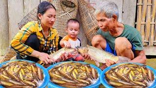 Traps fish during flood season using traditional methods | Tin's Daily Life