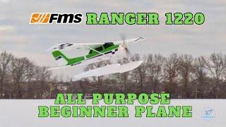 Flying the FMS Ranger 1220 on snow - Versatile Beginner RC Plane