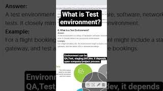 What is Test environment? #softwaretesting #freshers