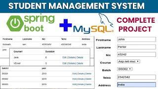 Build a Student Management System with Spring Boot - Step-by-Step Guide