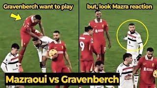 Mazraoui awkward reaction as he didn't respect his old friend during United against Liverpool