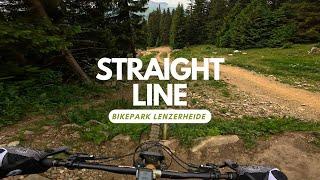 Straight Line Downhill Worldcup Track Bikepark Lenzerheide Bike Kingdom Switzerland full run POV RAW