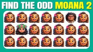 Find the Odd One Out - Moana 2 Edition!  Easy, Medium, Hard Levels - Emoji Quiz