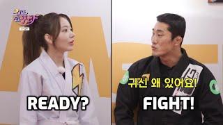 Miyawaki Sakura screaming in fear because of UFC fighter Dong Hyun Kim