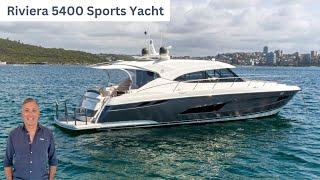 $1.9 Million Riviera 5400 Sport Yacht Boat Walkthrough & Review