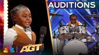 5-Year-Old Chrisyius Whitehead Is A Drumming SAVANT! | Auditions | AGT 2024