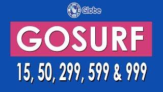 How to Register Globe GOSURF 15, 50, 299, 599 and 999 Internet Promo