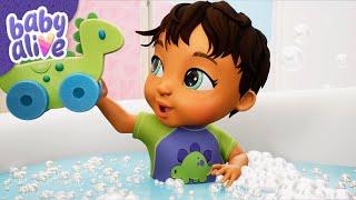 Bath Time With Messy Babies   Baby Alive Official Season 4 🫧 Family Kids Cartoons