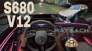 My UBER just came in a 2024 MAYBACH S680 | POV Driver & Rear Passenger TEST DRIVE