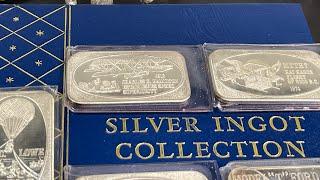 Vintage United States Silver Corp. 1 oz Silver Bars - 7 oz for the Guardhouse Box #deathvalleymint