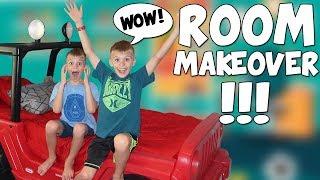 Twins Surprise Room Makeover - Speed Cleaning Room Changeup