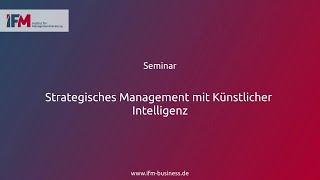 Strategisches Management mit KI | Seminar