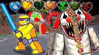 Using CUSTOM HEARTS In Carnival of Terror Roblox Obby