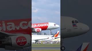 AIR ASIA A320-200 landing at Manila Airport #shorts #plane #airasia #a320 #landing #manila #flight