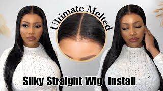 Ultimate Melted!Silky Hair Wig Install For Beginners!Glueless&Natural Long straight Hair|Myfirstwig