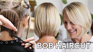 How to Cut a Short Bob Haircut | Popular Haircut Tutorial with Easy Cutting Techniques