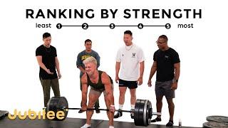 5 Men Rank Themselves By Strength | Assumptions vs Deadlift